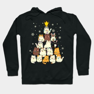 Cat christmas tree Hoodie